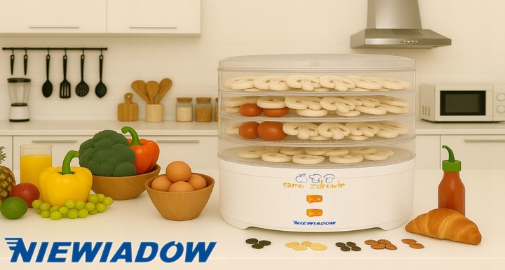 SUSZARKA DO GRZYBÓW OWOCÓW WARZYW ZIÓŁ NIEWIADÓW 500W PRODUKOWANA W