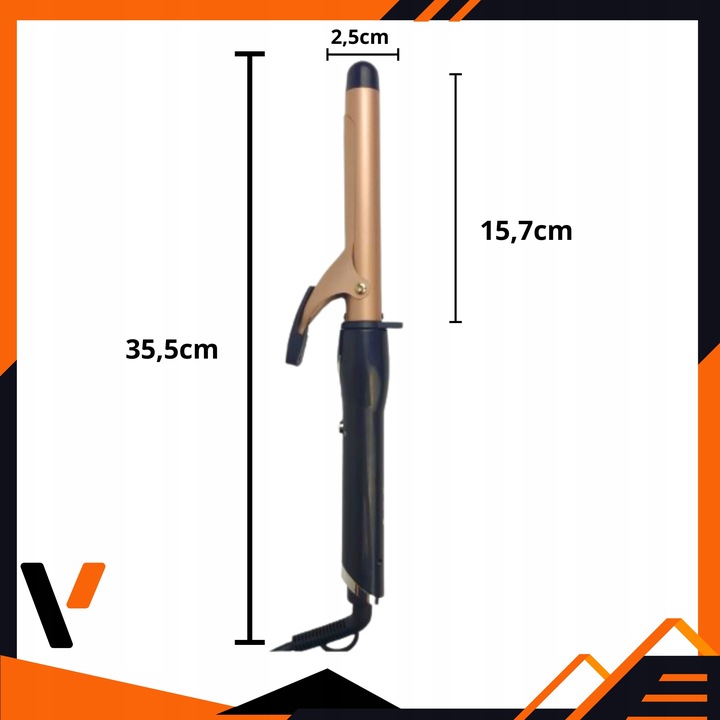 LOKÓWKA DO KRĘCENIA WŁOSÓW REGULACJA TEMPERATURY EFEKT LOKÓW HOLLYWOOD