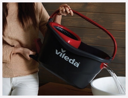 Vileda Mop obrotowy Turbo + wiadro ZESTAW Easy Wring and Clean TURBO