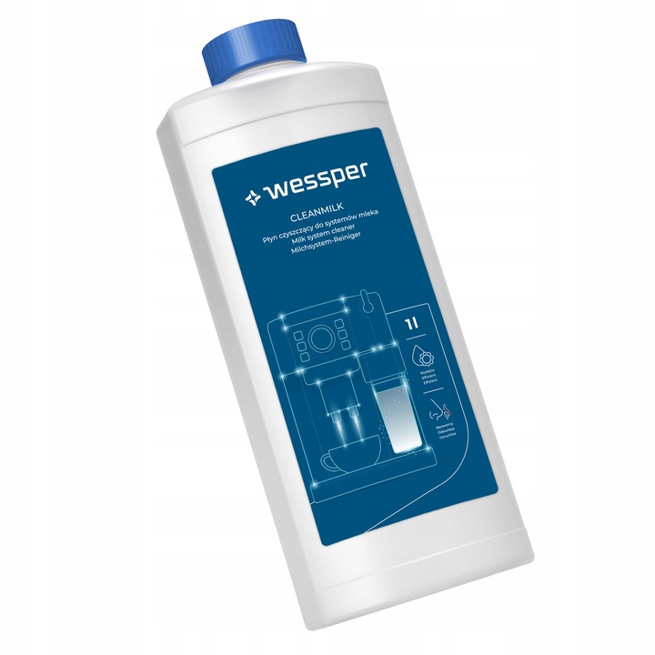 Wessper płyn do czyszczenia systemu mleka w ekspresie 1000ml – usuwa