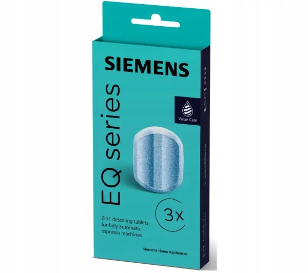 Tabletki odkamieniające do ekspresów Siemens TZ80002B 3 sztuki 2w1