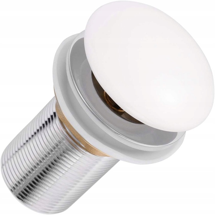 KOREK DO UMYWALKI CERAMICZNY Biały umywalkowy BEZ PRZELEWU