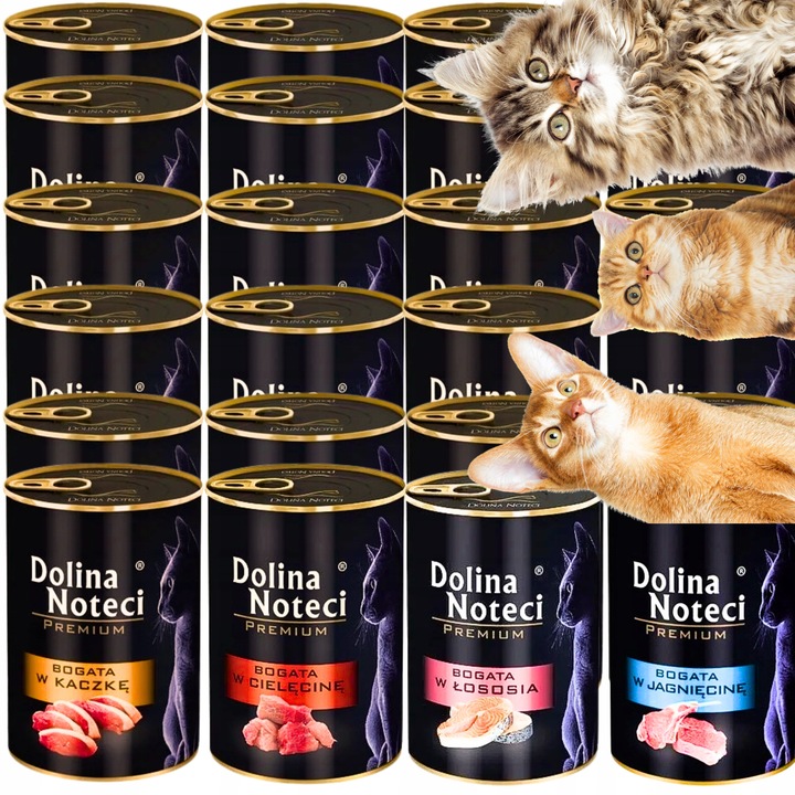 Dolina Noteci dla kota karma mokra puszka KOT mix 4 smaków bez zbóż