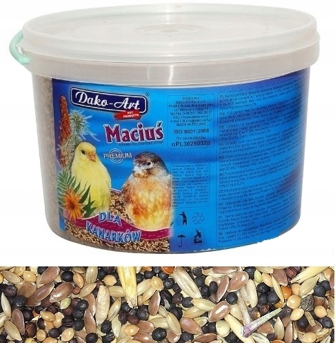 pokarm dla kanarków karma kanarek wiaderko 3 litr #210