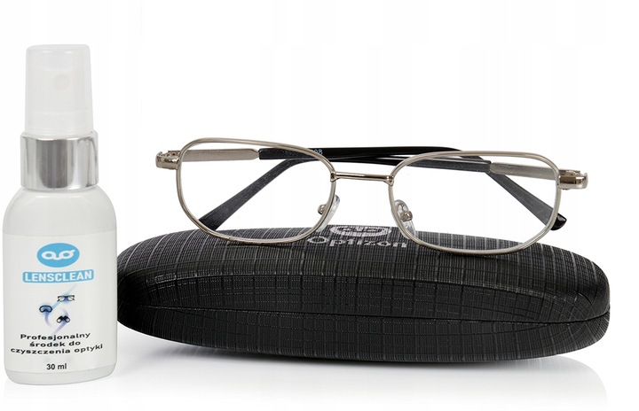 OKULARY KOREKCYJNE MOCNE METALOWE plusy OD +2 DO +6 dali +4,5 +5 +5,5