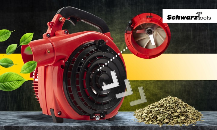 DMUCHAWA SPALINOWA DO LIŚCI OGRODOWA DMUCHAWA Z ROZDRABNIACZEM