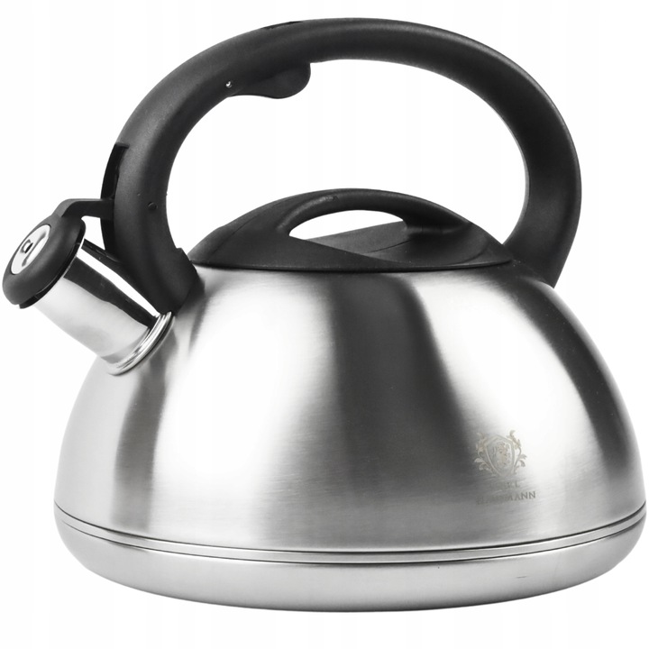 CZAJNIK na GAZ 3L CZAJNIK z GWIZDKIEM POKRYWĄ STAL INDUKCJA SREBRNY