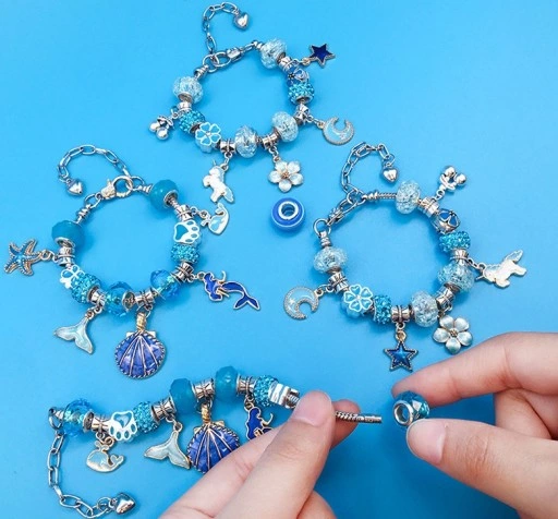 Zestaw do Robienia Bransoletek Koraliki Charms