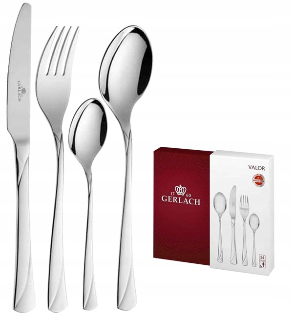 GERLACH VALOR SZTUĆCE 24 EL POŁYSK PUDEŁKO / 6 OS