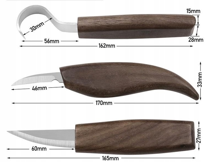 ZESTAW NOŻY DO RZEŹBIENIA W DREWNIE DŁUTA NARZĘDZIA NOŻE SKALPEL DIY 9