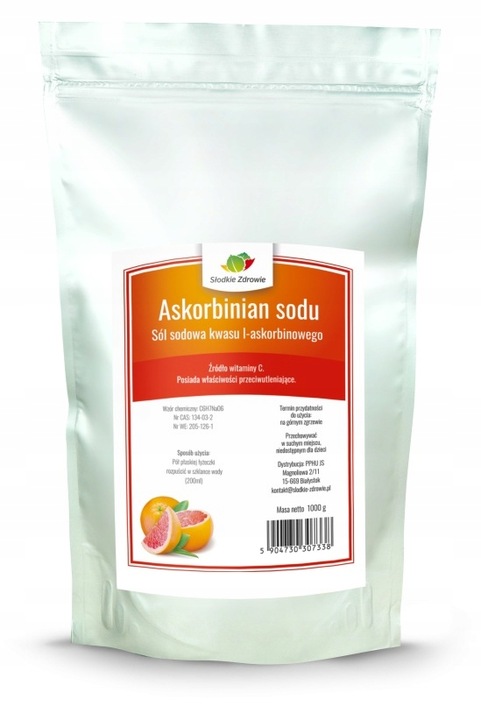 ASKORBINIAN SODU witamina C CZYSTY SPOŻYWCZY 1kg