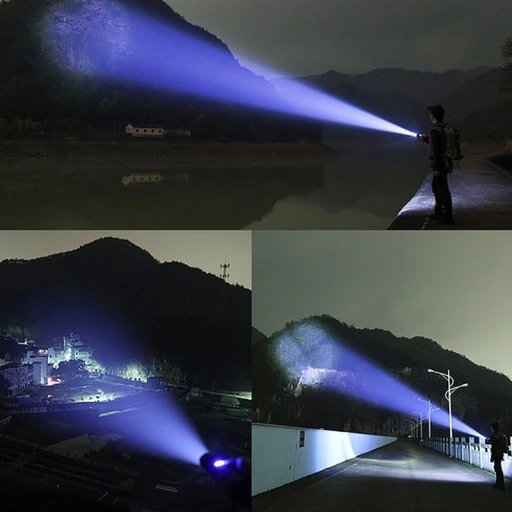 MOCNA LATARKA TAKTYCZNA WOJSKOWA LED cree XHP90 DUŻY AKUMULATOR + USB ZOOM