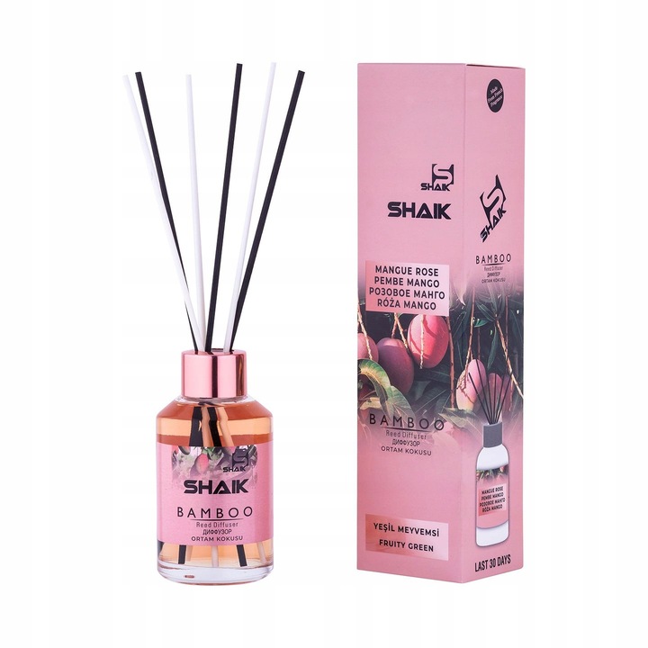 Zapach do domu RÓŻOWE MANGO patyczki dyfuzor SHAIK 115 ml
