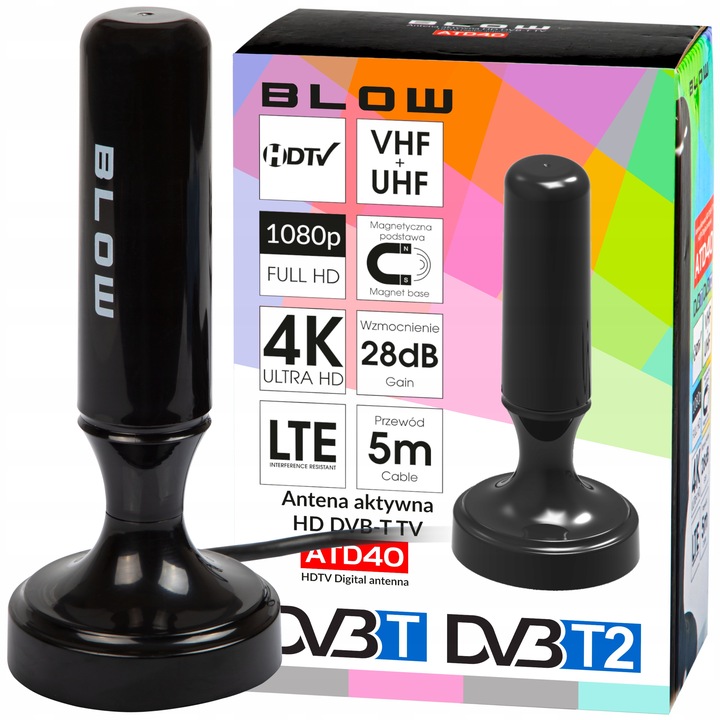 TUNER DEKODER DVB-T2 TV H.265 HEVC FULL HD USB HDMI ANTENA DVB-T AKTYWNA