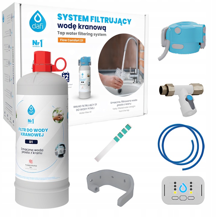 Zestaw startowy do filtrowania wody podzlewozmywakowy Dafi FLOW