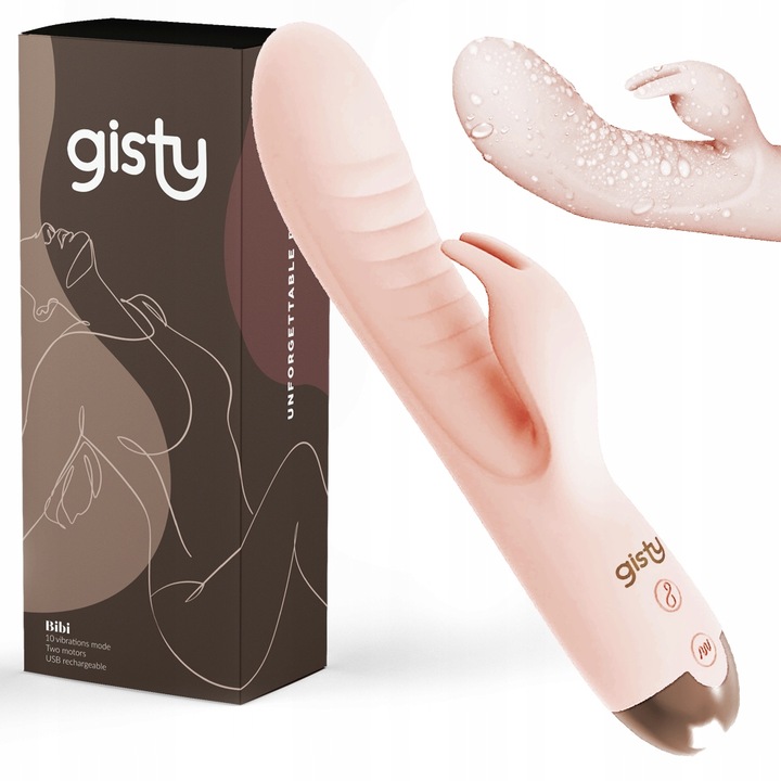 GISTY Wibrator damski króliczek posuwisty masażer do łechtaczki punktu