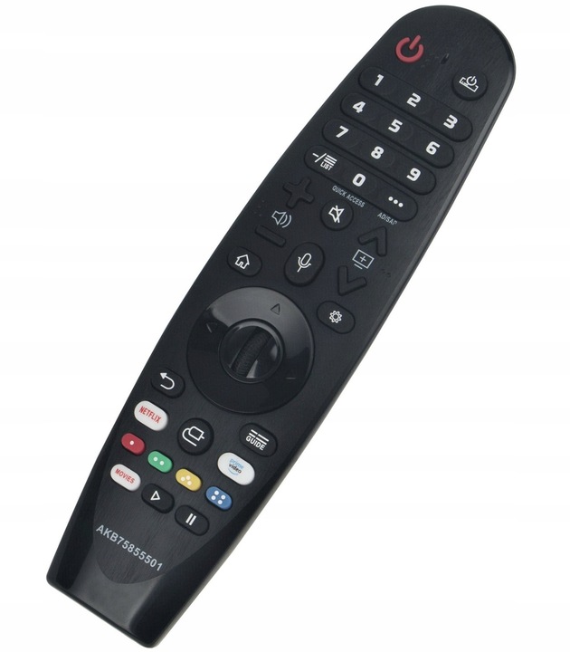 Pilot do TV LG AKB75855501 czarny, jakość jak oryginalny, SMART TV MAGIC
