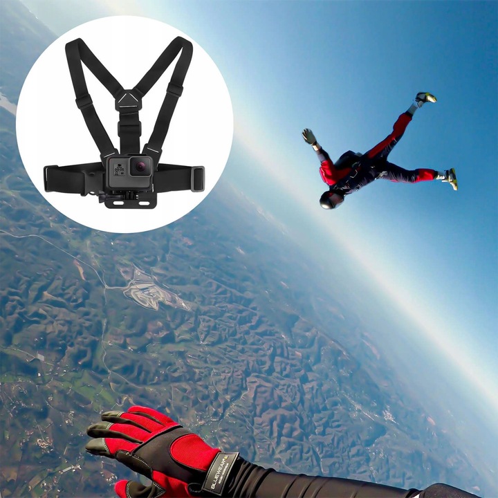 Szelki Uchwyt na klatkę do telefonu i kamery GoPro Hero 13 12 11 10 9