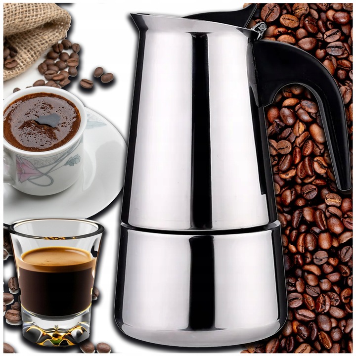 KAWIARKA Zaparzacz Kawy Indukcja GAZ STALOWY