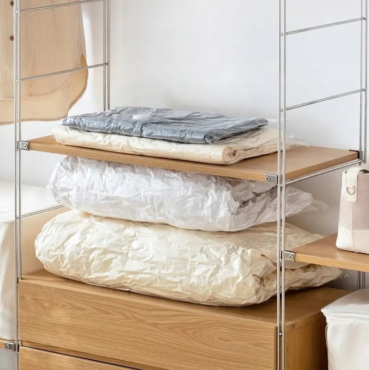 WORKI PRÓŻNIOWE Na Ubrania Pościel Torby, ZESTAW 10 SZTUK + POMPKA