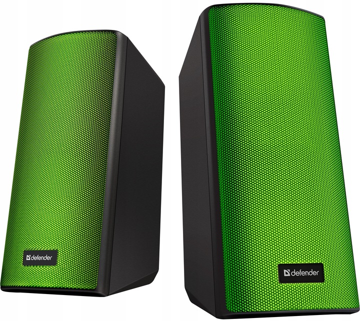 GŁOŚNIKI 2.0 DO LAPTOPA PC KOMPUTEROWE GAMINGOWE LED RGB USB 5V 8W DEFENDER