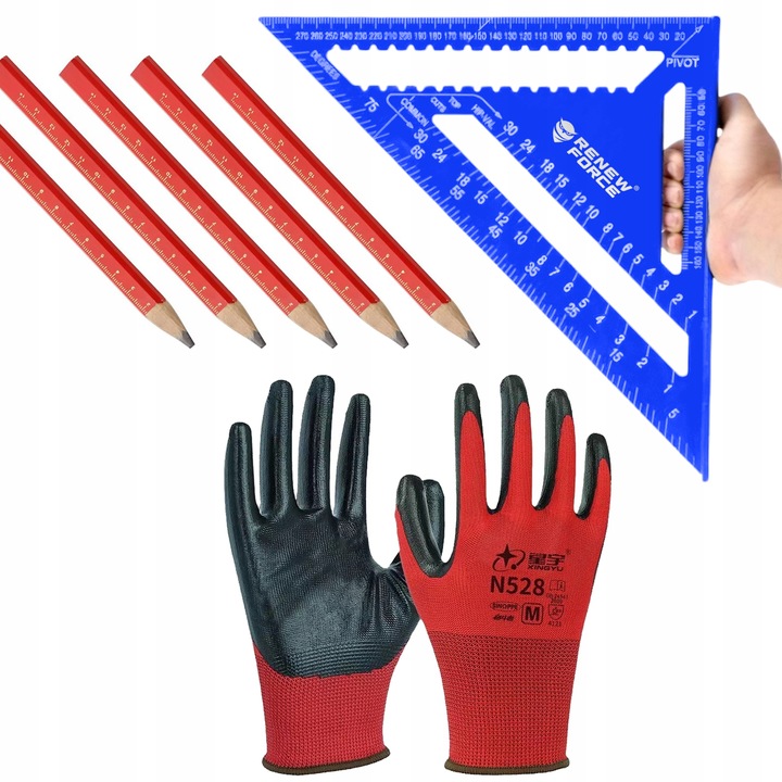 KĄTOWNIK STOLARSKI CIESIELSKI ALUMINIOWY 12" 30x30 PRZYMIAR BUDOWLANY