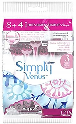 MASZYNKA JEDNORAZOWA DO GOLENIA GILLETTE SIMPLY VENUS 3 12 SZT.