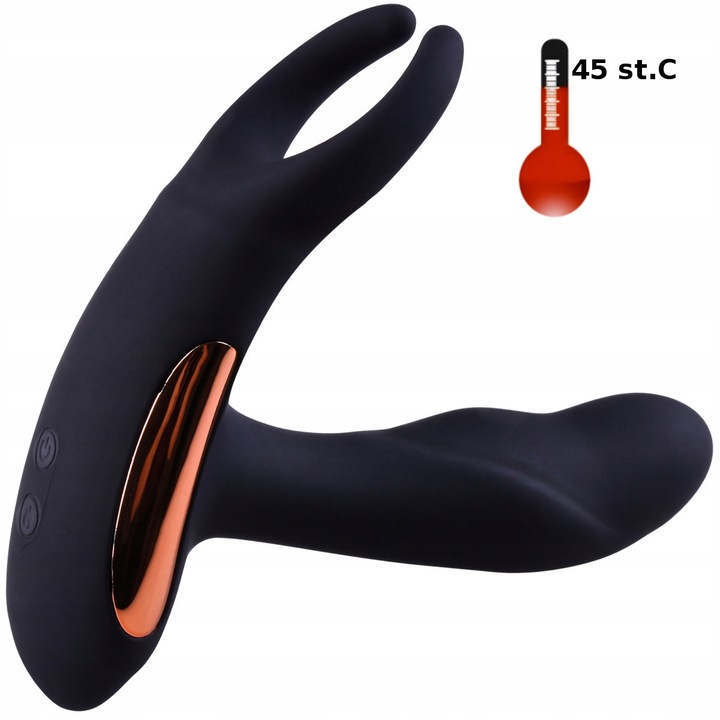 Podgrzewany Masażer Prostaty z Pilotem, Wibrator