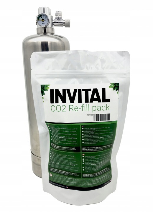 INVITAL Generator CO2 bez nocnego wył. z butlą 2l