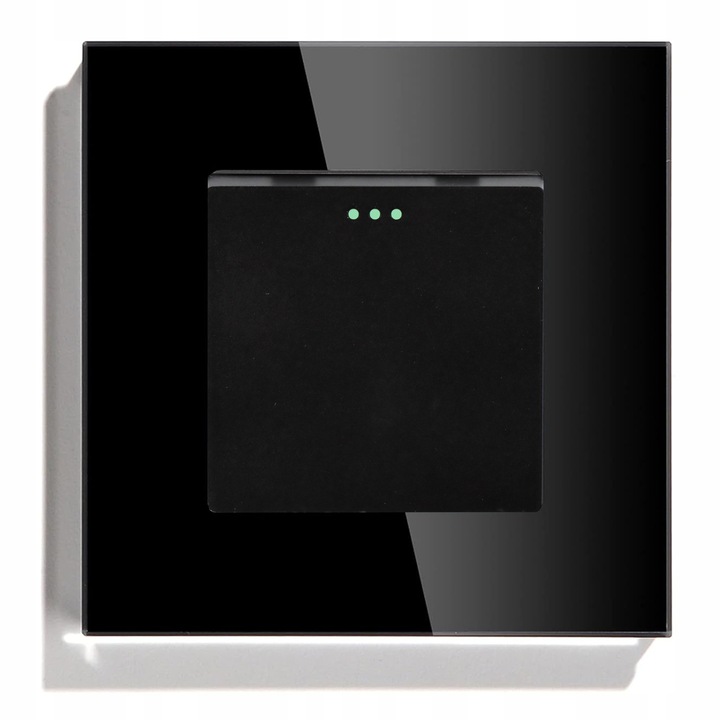 WŁĄCZNIK WYŁĄCZNIK ŚWIATŁA SZKLANY POJEDYNCZY PRZEŁĄCZNIK CZARNY