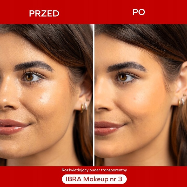IBRA Makeup Sypki Puder Transparentny Glow nr 3