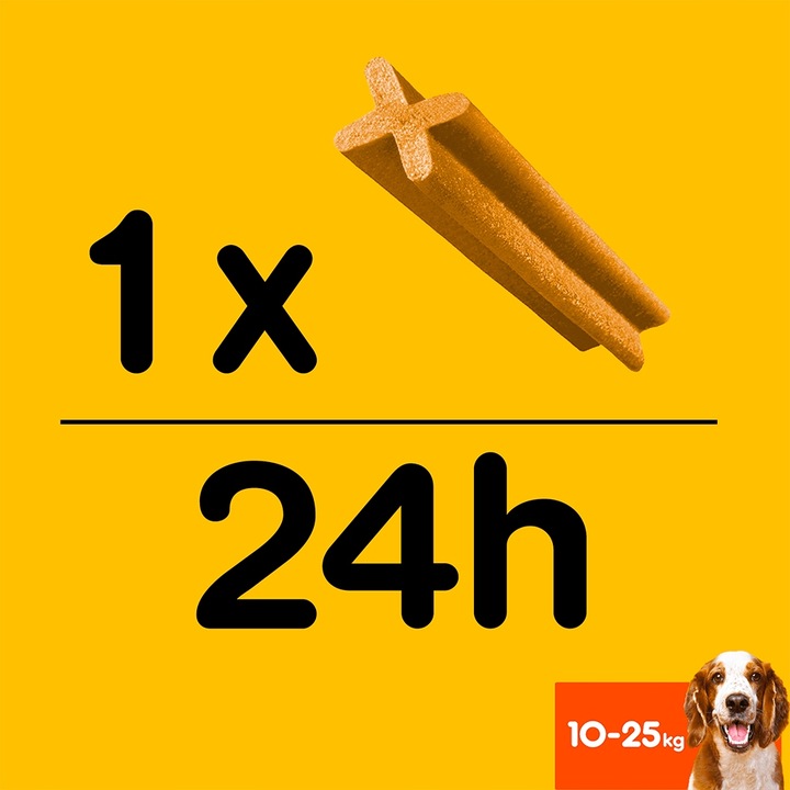 PEDIGREE DentaStix Medium 28szt- 4x180g Średn Rasy