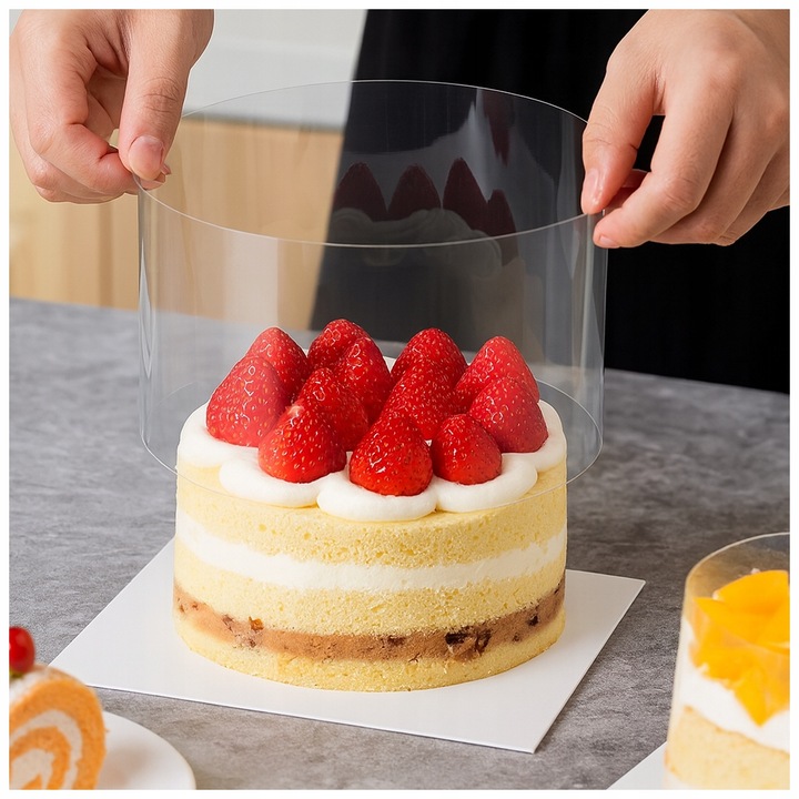 FOLIA RANTOWA RANT OWIJKA CUKIERNICZA DO OBRĘCZY RANTOWEJ 20cm x 10m