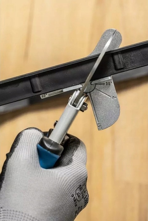 HOGERT NOŻYCE KĄTOWE DO CIĘĆ KĄTOWYCH PROFILI LISTEW Z KĄTOMIERZEM