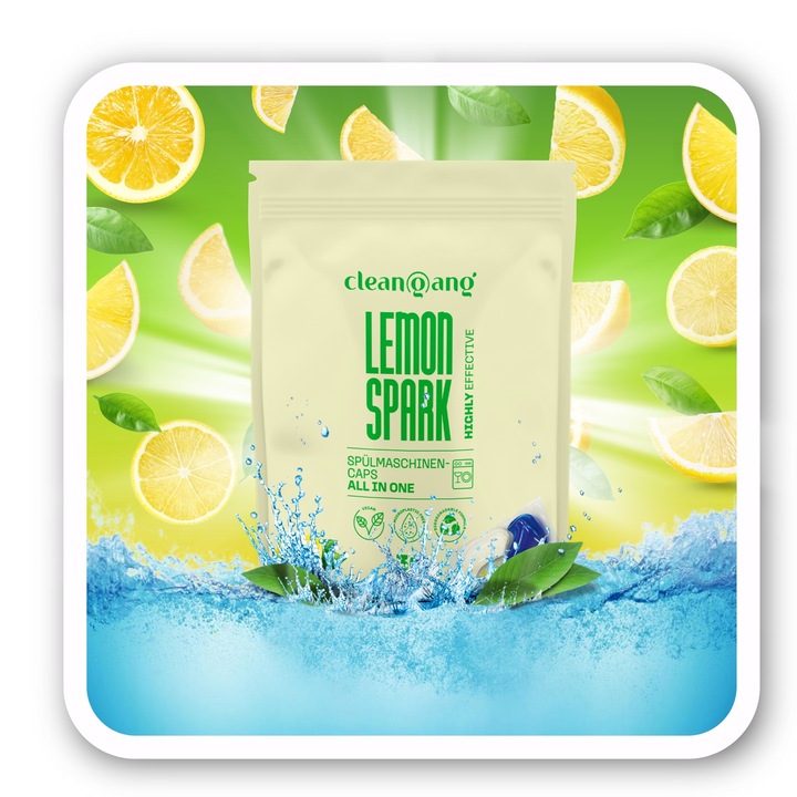 Kapsułki Tabletki do zmywarki All in One Lemon 30 szt Power niemieckie 12w1