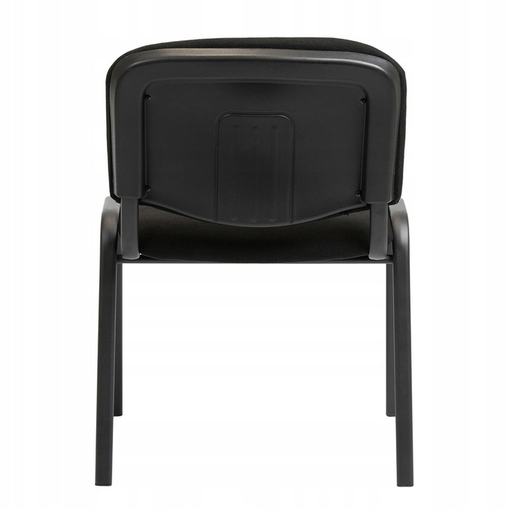 KRZESŁO KONFERENCYJNE BIUROWE ISO BLACK GRUBY PROFIL TAPICEROWANE Z