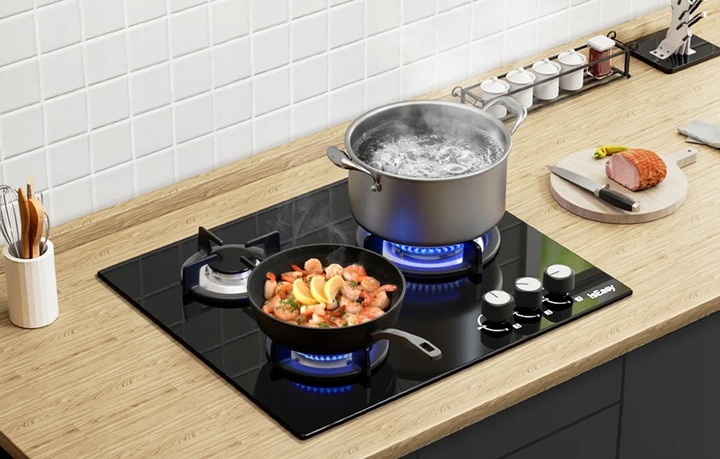 Płyta Kuchenka Gazowa Iseasy Mgbg-603 3 Strefy Grzewcze Różna Moc