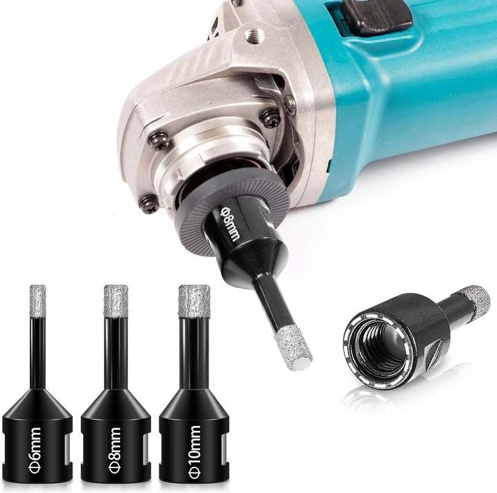 OTWORNICA DIAMENTOWA KORONKA WIERTŁO 6 8 10 35 68mm ADAPTER M14 DO GRESU
