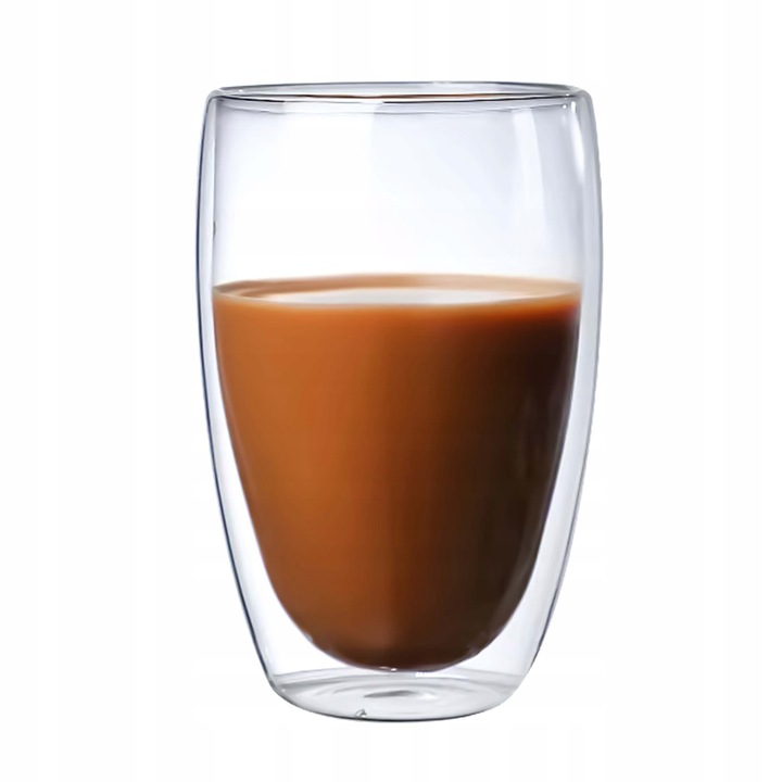 ZESTAW KOMPLET SZKLANEK TERMICZNYCH PODWÓJNE DNO DO NAPOJÓW 350 ML 6 EL