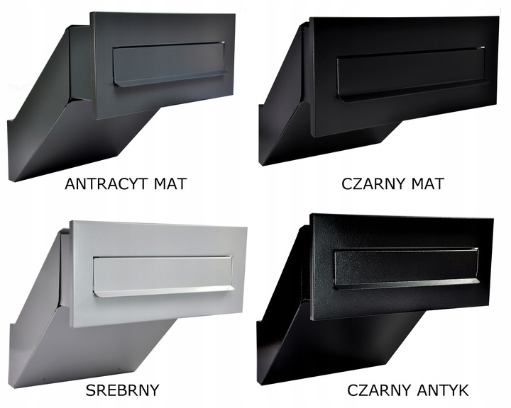 SKRZYNKA NA LISTY PRZELOTOWA DO MURU DWUSTRONNA REGULACJA WMUROWANIA +