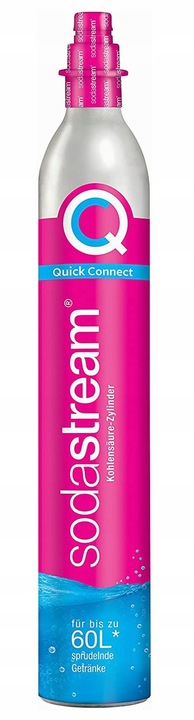 cylinder z gazem SodaStream CO2 różowy do Terra Art Duo / oryginalna