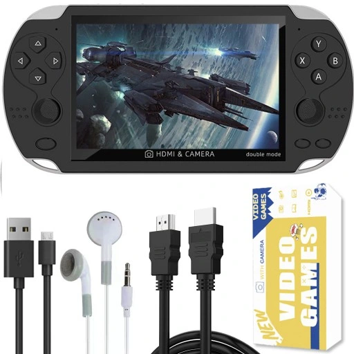 MINI konsola przenośna do gier RETRO x7 POLSKIE MENU 1000 GIER + KABEL