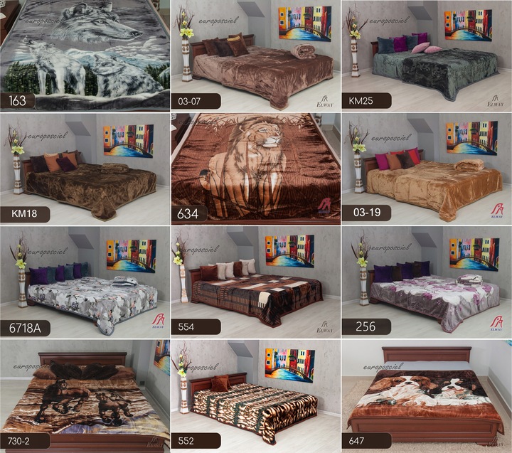 Koc narzuta 160x210 ELWAY GRUBY