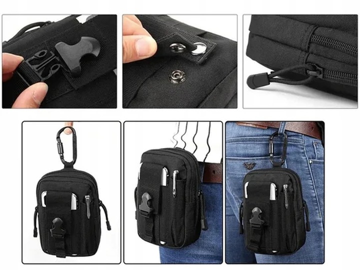 SASZETKA NERKA TAKTYCZNA MILITARNA WOJSKOWA SURVIVAL KIESZEŃ + PAS