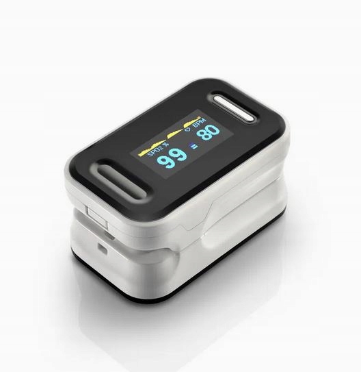 MEDYCZNY PULSOKSYMETR NAPALCOWY PULSOMETR OLED WYŚWIETLACZ POMIAR