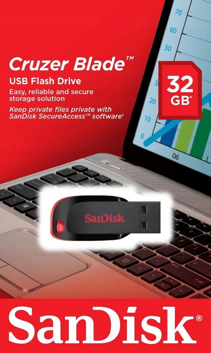 SanDisk Pen Drive Cruzer Blade 32GB USB 2.0