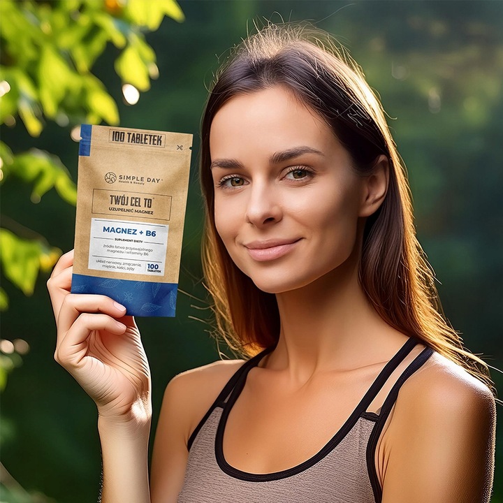 MAGNEZ CYTRYNIAN WITAMINA B6 NA STRES ZMĘCZENIE I SKURCZE 100 TABLETEK