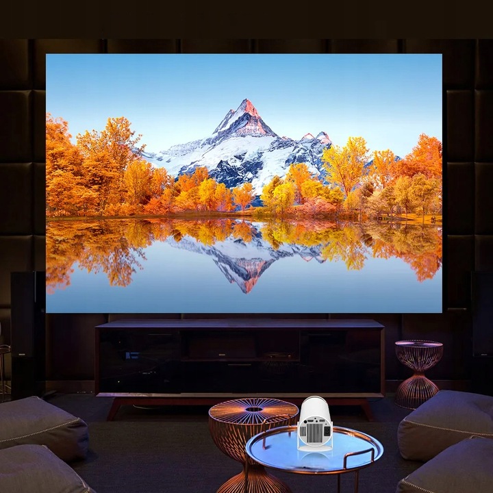 Rzutnik Projektor 2025 NOWY FULL HD 4K WiFi Pilot Android TV HY300 PLUS LED