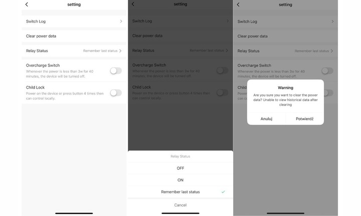 Inteligentne gniazdko WiFi Sone z funkcją pomiaru energii 16A 3680W