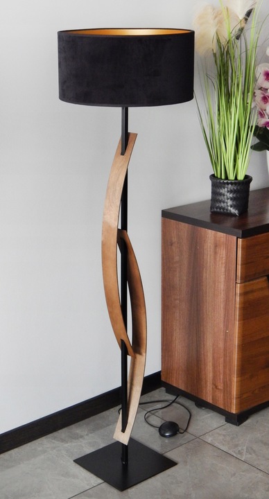 LAMPA PODŁOGOWA DO SALONU POKOJU SYPIALNI STOJĄCA LED ABAŻUR OZDOBNA